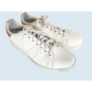 ADIDAS Stan Smith Gold & White Athletic Casual Sneaker Size 6
